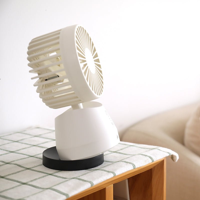 Desktop Silent Air-Filtering Rechargeable Fan