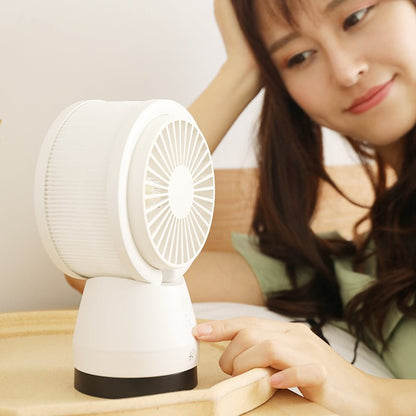 Desktop Silent Air-Filtering Rechargeable Fan