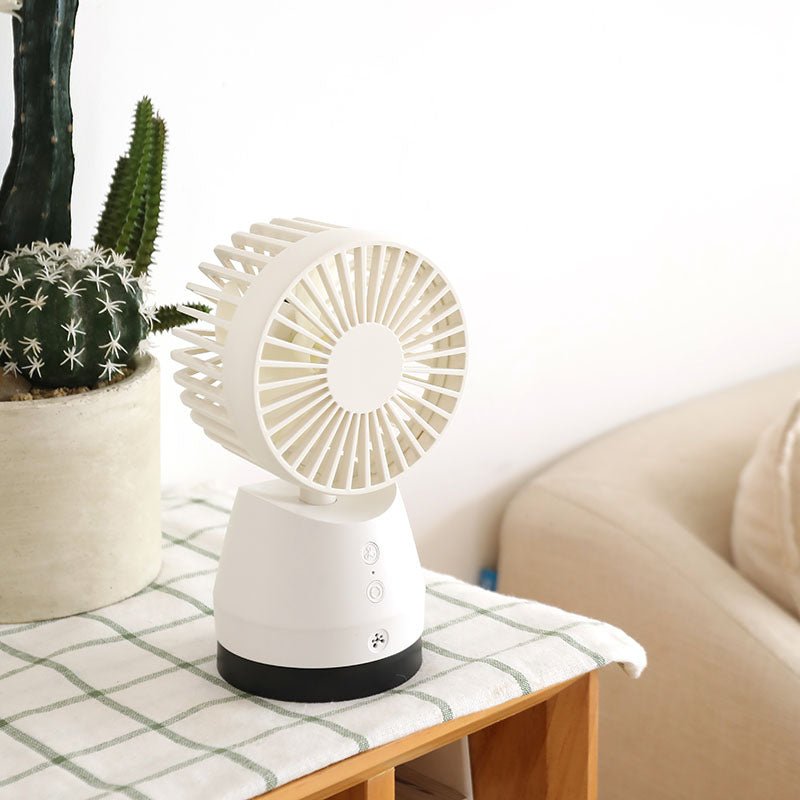 Desktop Silent Air-Filtering Rechargeable Fan