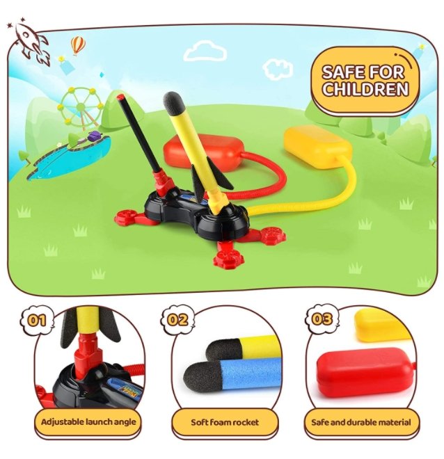 Outdoor Pedal Rocket Launcher For Kids