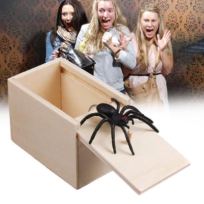 Spider in a Wooden Box (Prank)