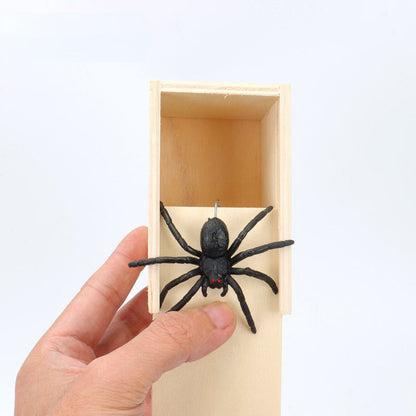 Spider in a Wooden Box (Prank)