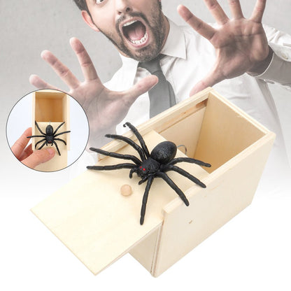 Spider in a Wooden Box (Prank)