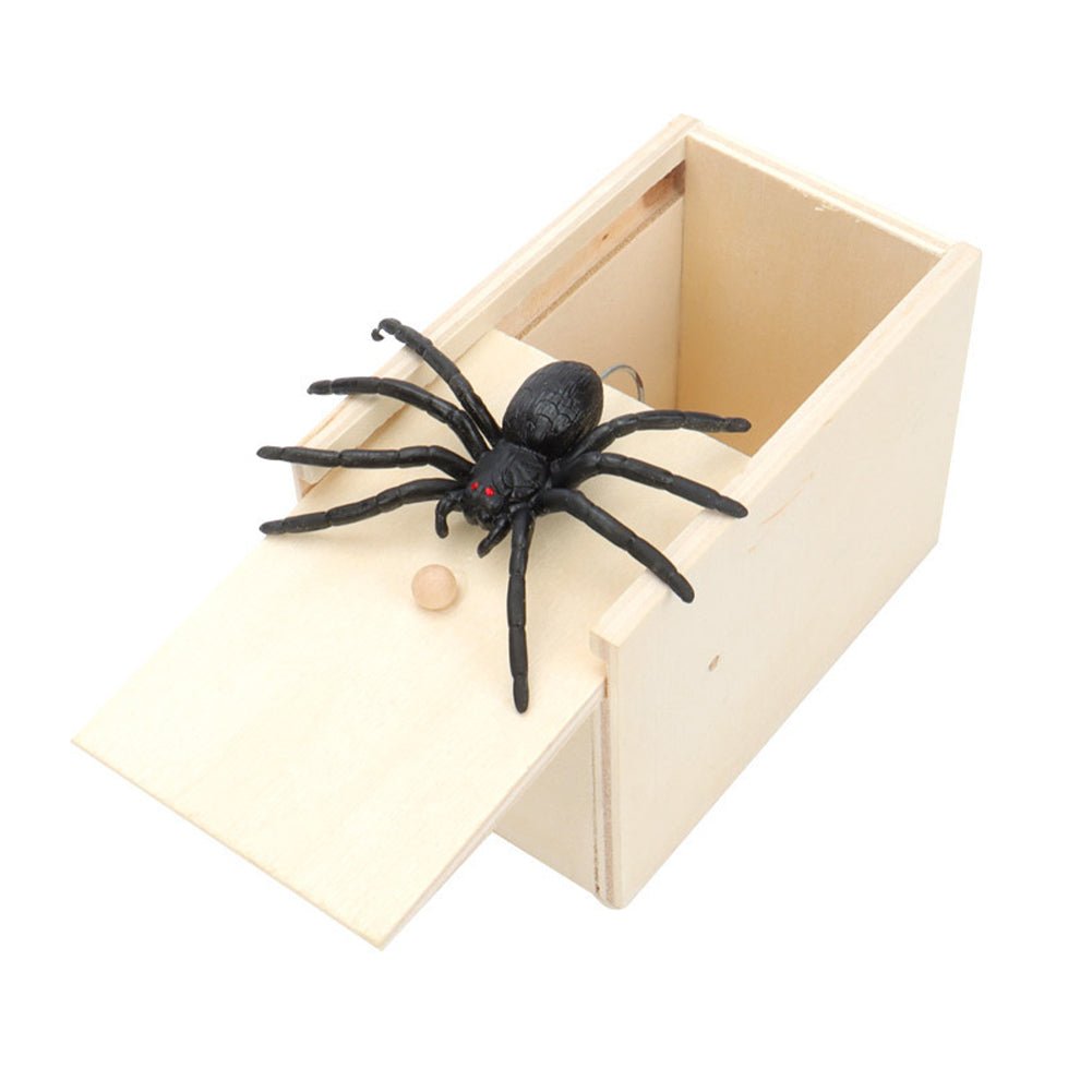 Spider in a Wooden Box (Prank)