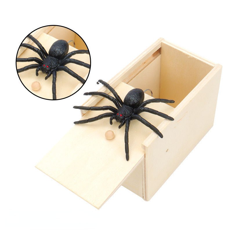 Spider in a Wooden Box (Prank)