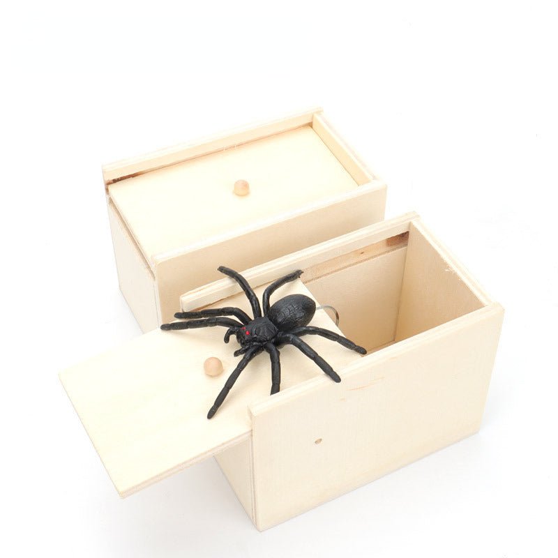 Spider in a Wooden Box (Prank)