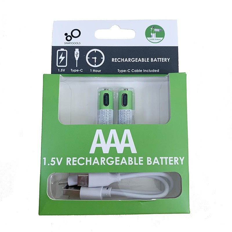 Type-C Rechargeable Batteries (AA & AAA)