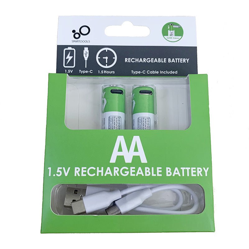 Type-C Rechargeable Batteries (AA & AAA)